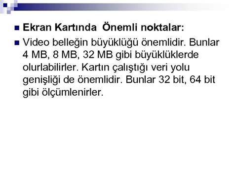Dedicated Video RAM Dedicated Video RAM